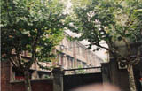 The house we lived in from 1933-1942 -  No. 9 Lane 640, Seymour Road. It is the fifth house from the left with the scaffolding in front (photographed on a return visit).