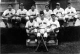 The Aurora Softball team 1948. I (Daniel) played pitcher and am seated in the right back row.