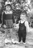 Cousins Edna and Uri, children of my mother's brother Ezekiel, in Tel Aviv, Israel. (1962)