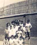 The cousins of the Saul clan taken in front of our home at 640 Seymour Road, Shanghai. (1938)