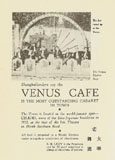 Advertisement for Venus Caf�, jointly owned by Girgee Moalem and Shalom Levy. (1937)